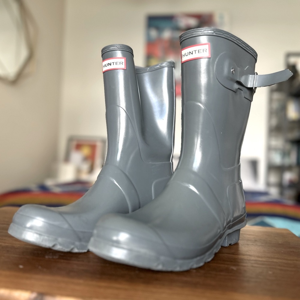 Hunter Original Rain Boots - Size 10/42 - grey